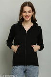 Fleece winter hood jacket by AAIRAS, solid-colored fleece jacket with long sleeves for men and women