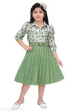 Crepe pleated party dress for girls, 6-7/8-9 years, printed net pattern, belted, ideal for weddings, parties, religious gatherings