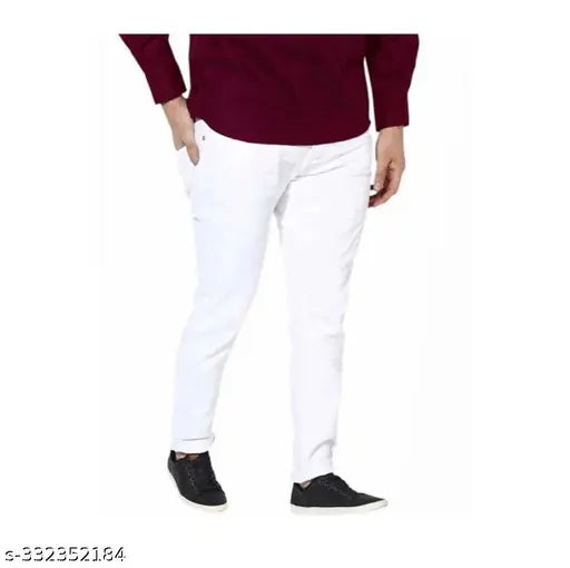 Men's solid denim JENA S jeans, 1 pair, sizes available: 28, 30, 32, 34, 36 (waist 28-36, length 42in), made in India