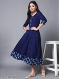 Rayon three-quarter sleeve kurta with solid design, perfect for casual or formal events. Indian origin