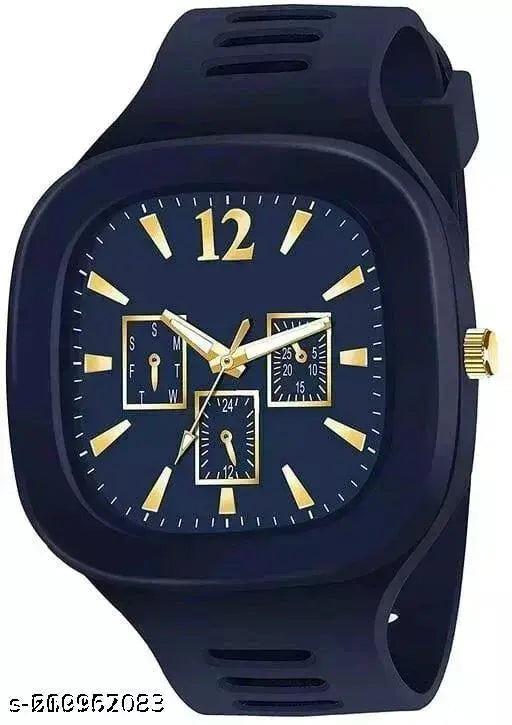 Black watch with gold hands and markings