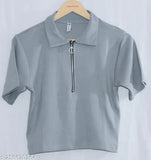 Cotton blend solid top t-shirt for women, free size from India