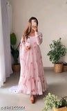 Women's beautiful Designer gowen with dupatta (No Bottomwear)