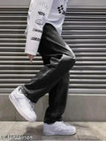 Men's black denim jeans with white sneakers