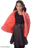 Girls winter jacket, pink fur lining