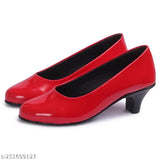 Synthetic ballerinas in red by Furiozz - Durable women's footwear with closed back and unique design, ideal for comfort and style