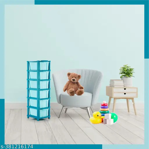 Organizer, plastic, blue, desk, office