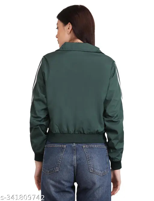 Polyester Dripfit Jacket for Women - Self-design net winter wear with long sleeves, stylish & versatile