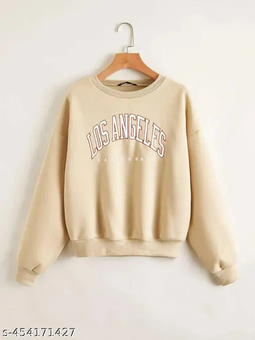 Printed cotton blend sweatshirt for girls (8-9, 9-10, 10-11, etc years), long sleeves, India origin