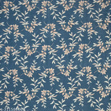 Glace cotton botanical double bedsheet, superfine elastic fit for summer use, ideal for 4-7" thick 6x6ft mattresses