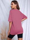 Trendy Oversized Tees Women Tshirt Printed
