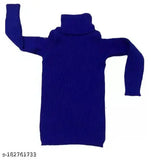 Winter woolen high neck sweater for baby boys and girls - solid pattern combo pack of 3 in various sizes