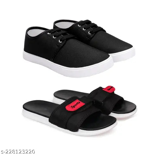 Casual shoes, black and white, loafers with Velcro strap, suitable for kids, walking sneakers