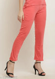 Red cotton women's regular size lounge pyjamas