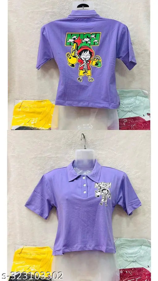 Classic women's lycra T-shirt in multiple sizes: S, M, L - made in India