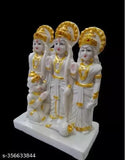 Exclusive Ram Darbar Murti Statue - Idol God Ram, Sita, Laxman, Hanuman - Religious Hindu Gifts - Vastu Poojan Item