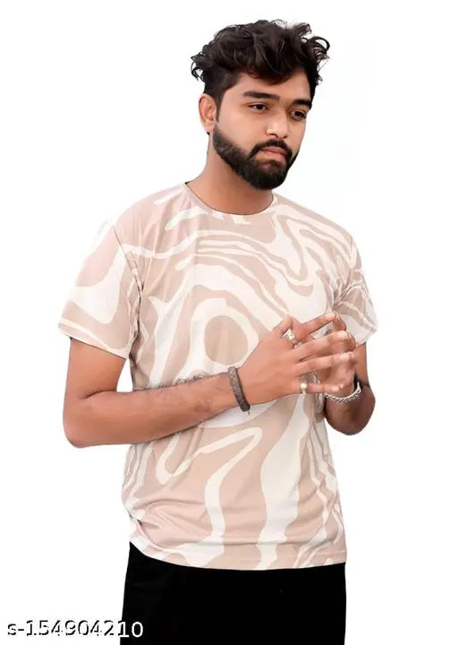 Oversized Lycra t-shirt for men, printed with vibrant design, quality fabric lasting 10 years
