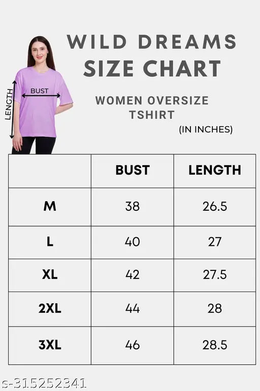 Women's oversized drop shoulder sports casual wear t-shirt, poly cotton blend