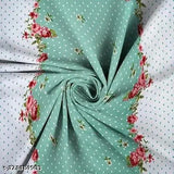 White floral cotton king size fitted bedsheet with 2 pillow covers, ideal for summer comfort