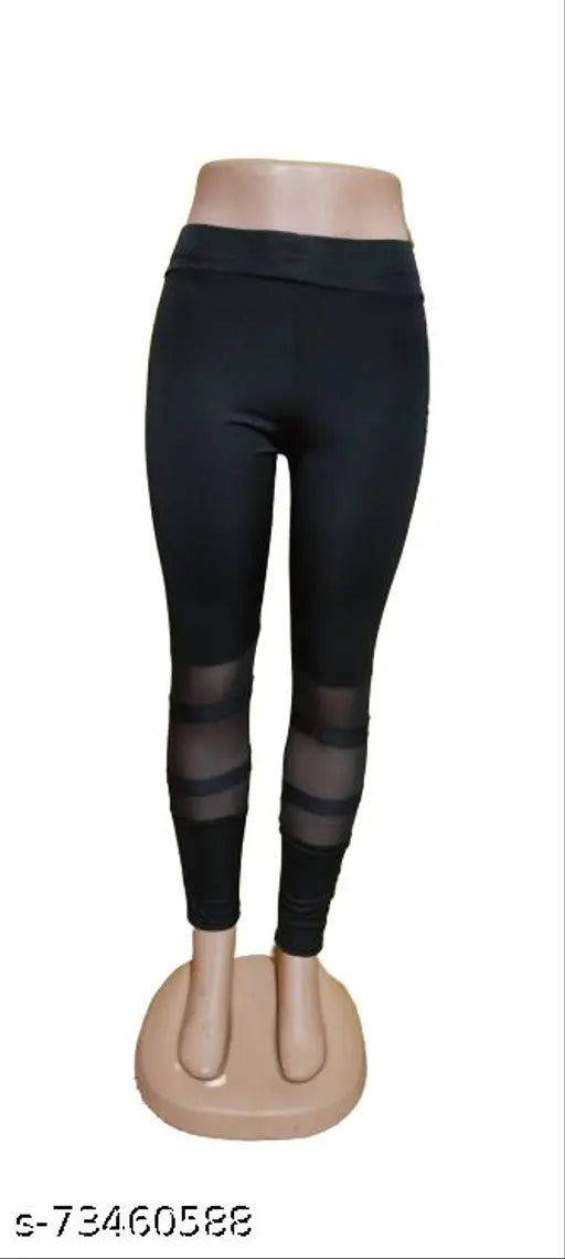 Acrylic sport jaggings for yoga, ZYM running, and other activities. Solid net, size 30/32/34 (32in waist, 38in length, 37in hip). Indian-made athletic gear on display