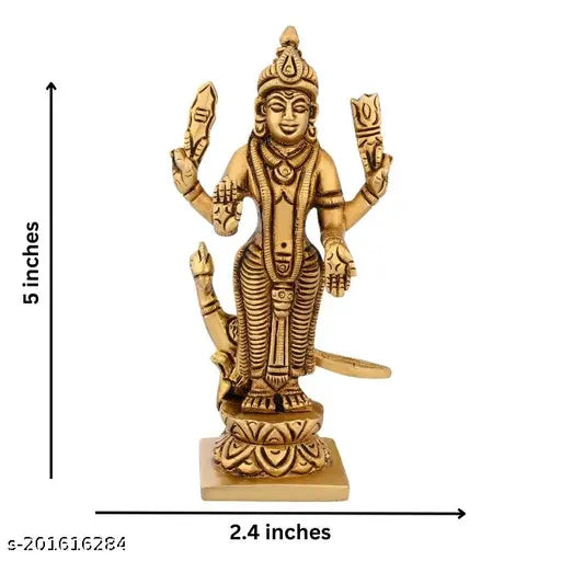 Brass Lord Murugan Statue, intricately detailed, premium brass figure idol (Height: 5 inches, 350gm), divine presence for Pooja Ghar or meditation space