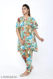 Jaipur export quality 100% pure cotton kaftan and pant co-ord set, comfortable casual nightdress for home or outing in M to Xxxl adjustable sizes, made from premium quality Indian cotton