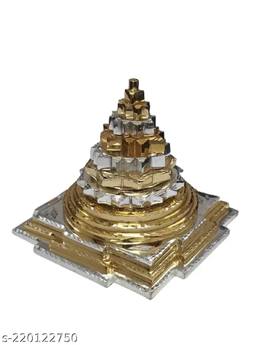 Gold and silver Yantra, Shri Meru Yantra, Astrology symbol, Sri Chakra, Ashtadhatu