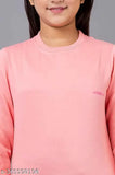 Pumpkin pie-colored wool girls sweatshirt, winter wear for kids aged 8-14 years old