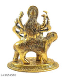 Hindu goddess statue, Durga, lion base, home temple decoration, pooja showpiece
