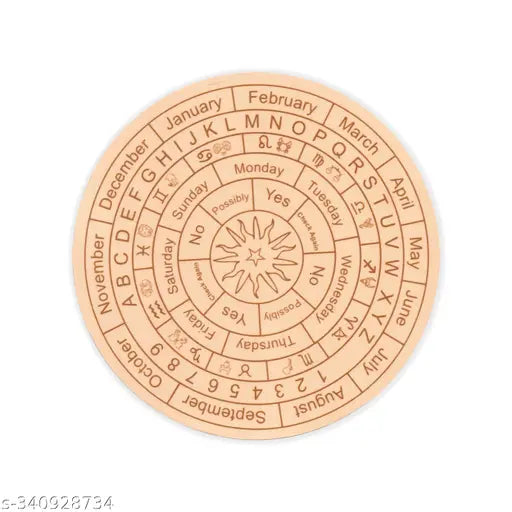 Acrylic Vastu Star Pendulum Board, brass pendulum, Indian metaphysical tool for divination, astrology patterns