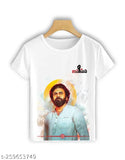 MY God polyester short sleeve printed t-shirt featuring Pawan Kalyan design, India origin