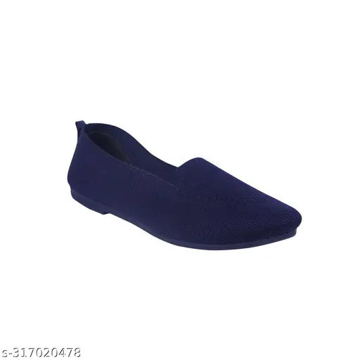 Stylish mesh bellrina loafers - solid design, lightweight, comfortable for casual to party wear (sizes: IND-4, IND-5, IND-6, IND-7)