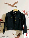 Fashionable black jacket, winter collection, trendy style