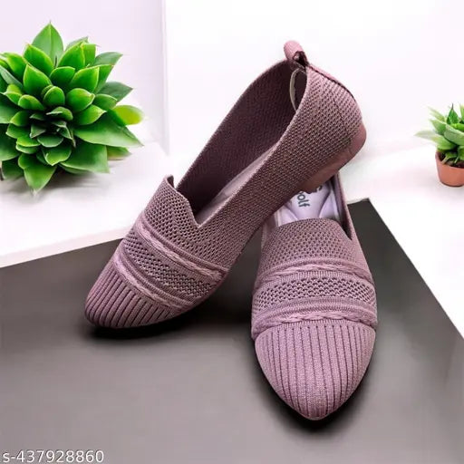 Purple fabric bellies for women's casual wear, Zara2 Move trending dailywear fashion