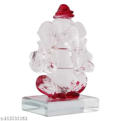 High-quality crystal Ganesh twin side face ornament, Indian spiritual companion for peace and harmony in cars