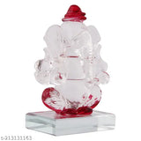 High-quality crystal Ganesh twin side face ornament, Indian spiritual companion for peace and harmony in cars