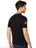 Cotton half-sleeve printed men's t-shirt from India