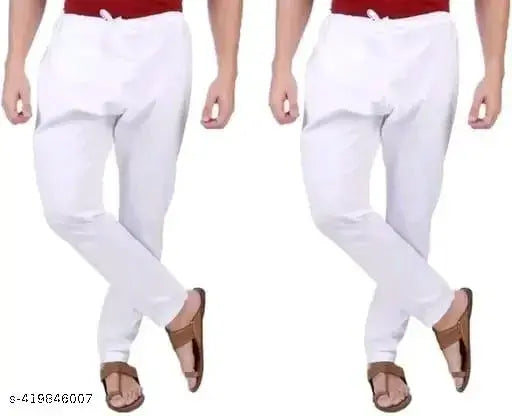 White cotton men's pajamas nightsuit