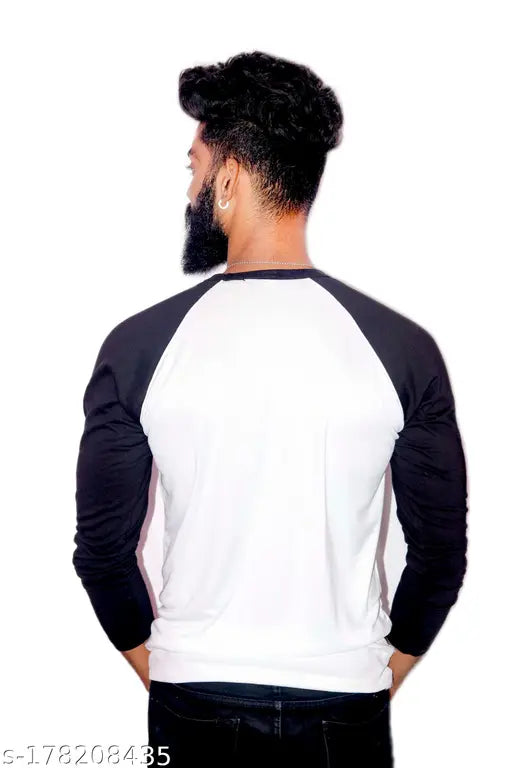 Indian-origin polyester round neck tee featuring Shri Jagannath print, long sleeves