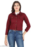 Denim long-sleeve solid women's jacket, Fancy Graceful design, S - XL sizes from India