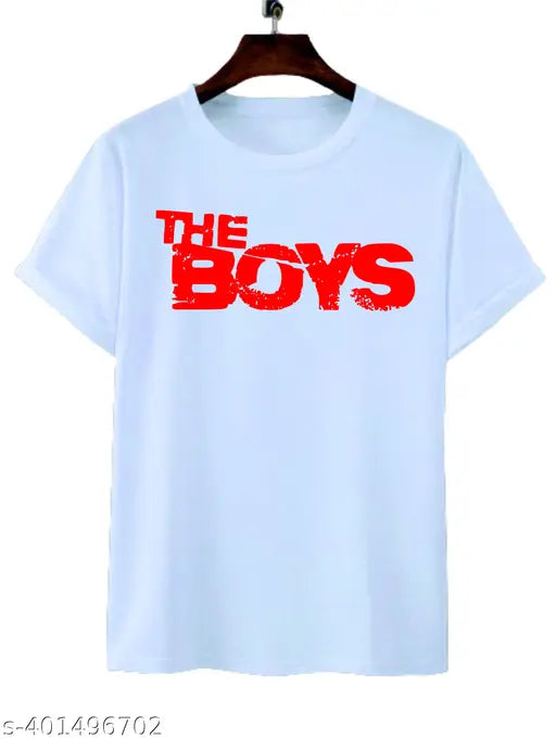 Men's printed round neck t-shirts pack of 2, short sleeve poly blend, size S/M/L/XL, Indian-made fashion apparel