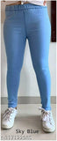 Denim jeggings for women - Solid, high-waisted, size 36 with waist 36in, length 38in, hip 44in, made in India