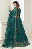 Designer trendy net Lehenga choli with stone and thread work, Indian heavy embroidered free size