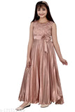 Striped silk blend sleeveless dress for girls partywear, Safia Collection design from India