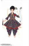 Multicolor printed cotton dhoti kurti with jacket for girls, trendy ethnic wear for kids in various sizes from 6-12 months to 3-4 years