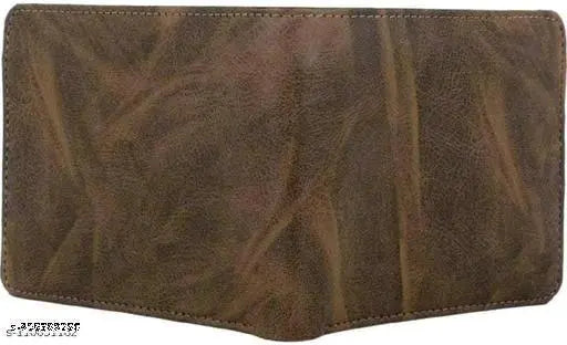 Faux leather men's wallet, printed net design, 2 compartments, trendy accessory from India