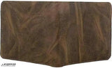 Faux leather men's wallet, printed net design, 2 compartments, trendy accessory from India