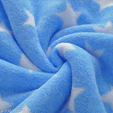 Soft digital star-printed polyester Aakriti Baby Blanket, high-quality, comfortable, infants gift (75x100cm), ultra-soft flannel outer & skin-friendly inner fabric