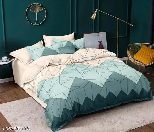 Indian-made, glace cotton nursery print kids reversible comforter/blanket (60x90), perfect for single beds