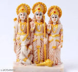 Resin Ram Darbar set: Lord Shree Ram Sita Laxman Hanuman Ji figures for home decor, 5"x5"x4", Indian-made